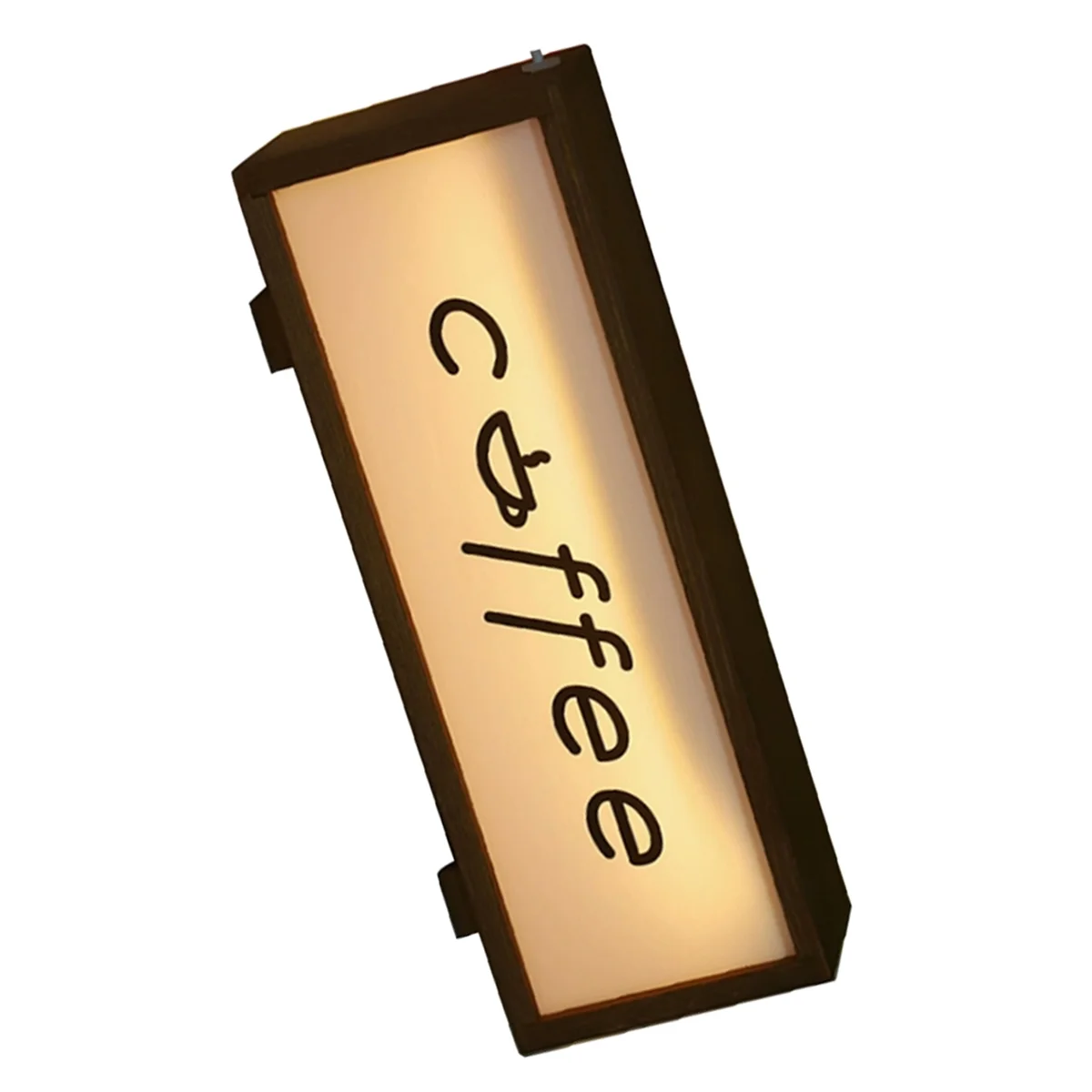 A03R Wooden Acrylic Night Light Photo Frame Bedroom Bedside Lamp Home Desktop Decoration