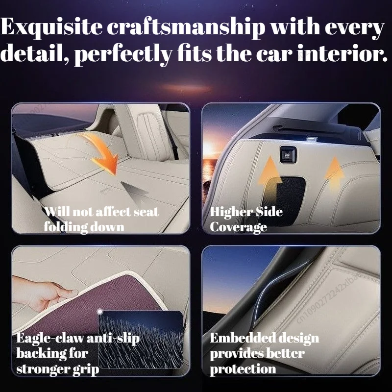 Custom Full Surround Trunk Mat for Changan NEVO Q05 2026, Car Modified Interior Matching Protective Accessories Cargo Liner