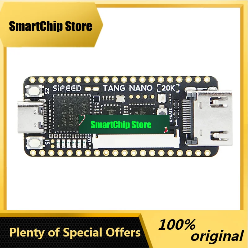 SmCpSipeed Tang Nano 20K FPGA Development Board RISC-V Linux Retro Game Player Support RGB LCD TF Card 64Mbit SDRAM 20K LUT4