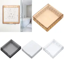 1Pc 86 Type Self-Adhesive Ultra Thin Wall Socket Waterproof Box Electric Plug Cover Bathroom Wall Switch Protection Cover