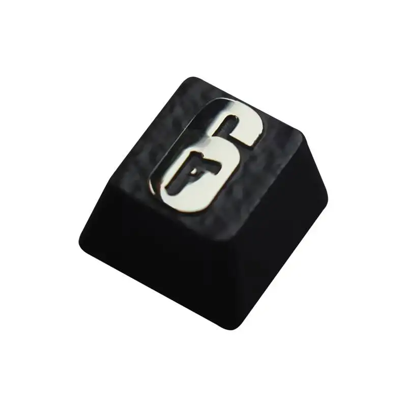 Mechanical Keyboard R6 Rainbow Game Peripheral Zinc Aluminum Alloy Metal Personalized Embossed Keycap