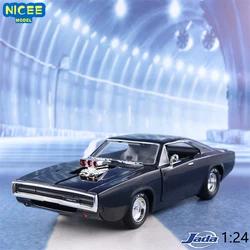 Jada 1:24 Fast and Furious F9 Dom's 1970 Dodge Charger Diecast Car Metal Alloy Model Car Toys for Gift Collection J120