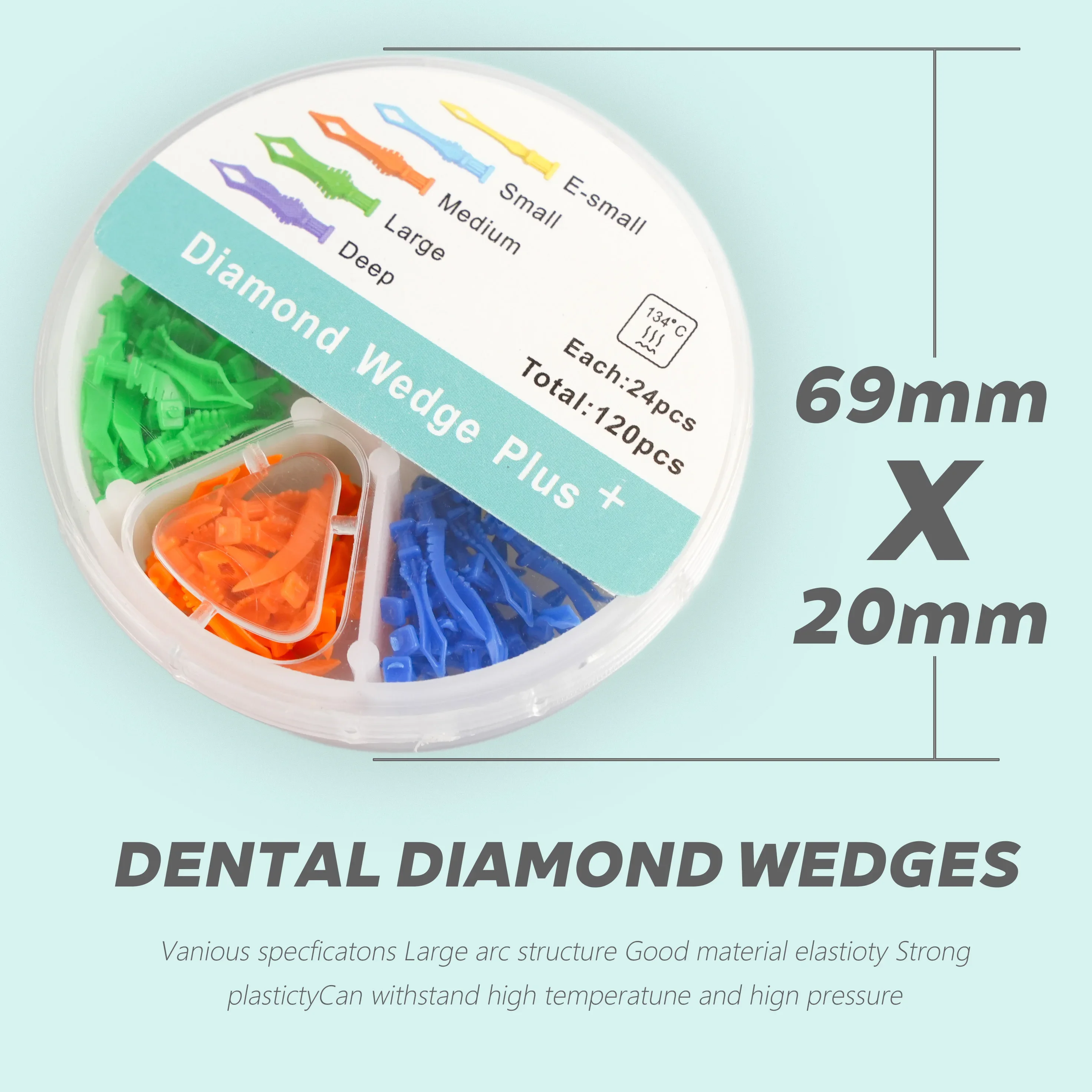 Disposable Dental Gap Wedges 5 Sizes Seal Diastema Tooth Gap Composite Wedge Medical Oral Care Accessories Endodontics Matrix