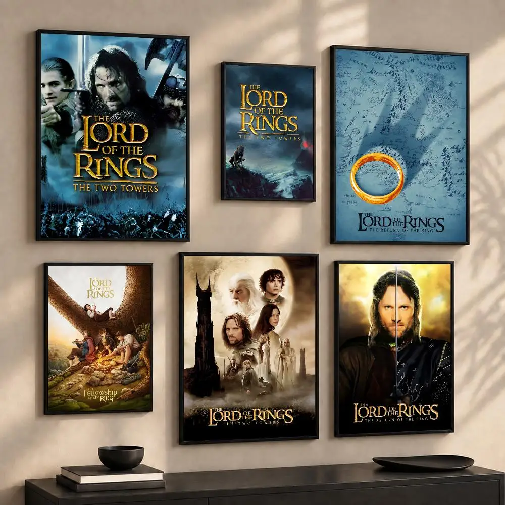 Fantasy Movie The L-Lord of the R-Rings Poster Wall Art Print Sticker for Bedroom Living Room Dorm Office Modern Home Decor Gift