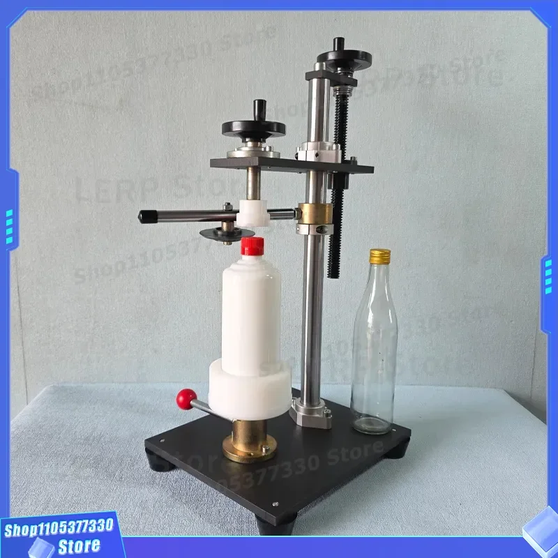Manual Aluminum Cap Locking Machine for White Porcelain Bottle Beverage Wine Glass Sealing Tool Handheld Capping Device for