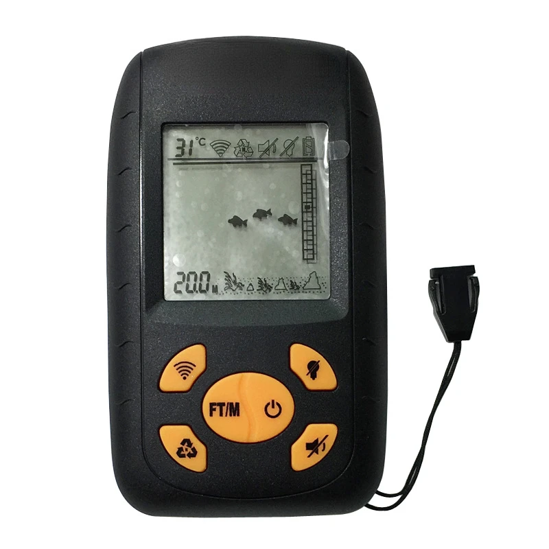 

Portable Lcd Display Mini Sonar Backlight Detector Sonar Sensor Wireless Fish Finders 100M For Ocean River Lake Boat