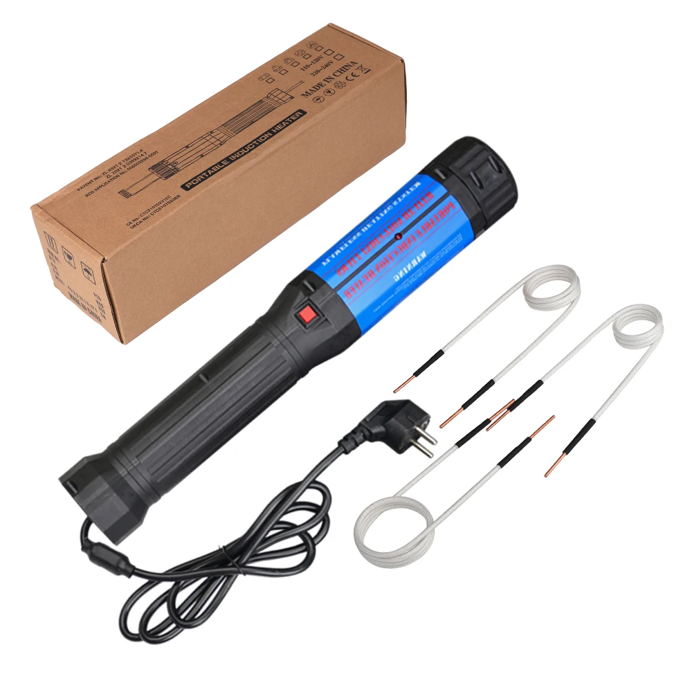 1400W Electromagnetic Induction Heater 110V/220V High-frequency Portable Flameless Heat Heating Removing Tool Nut Removal Metal