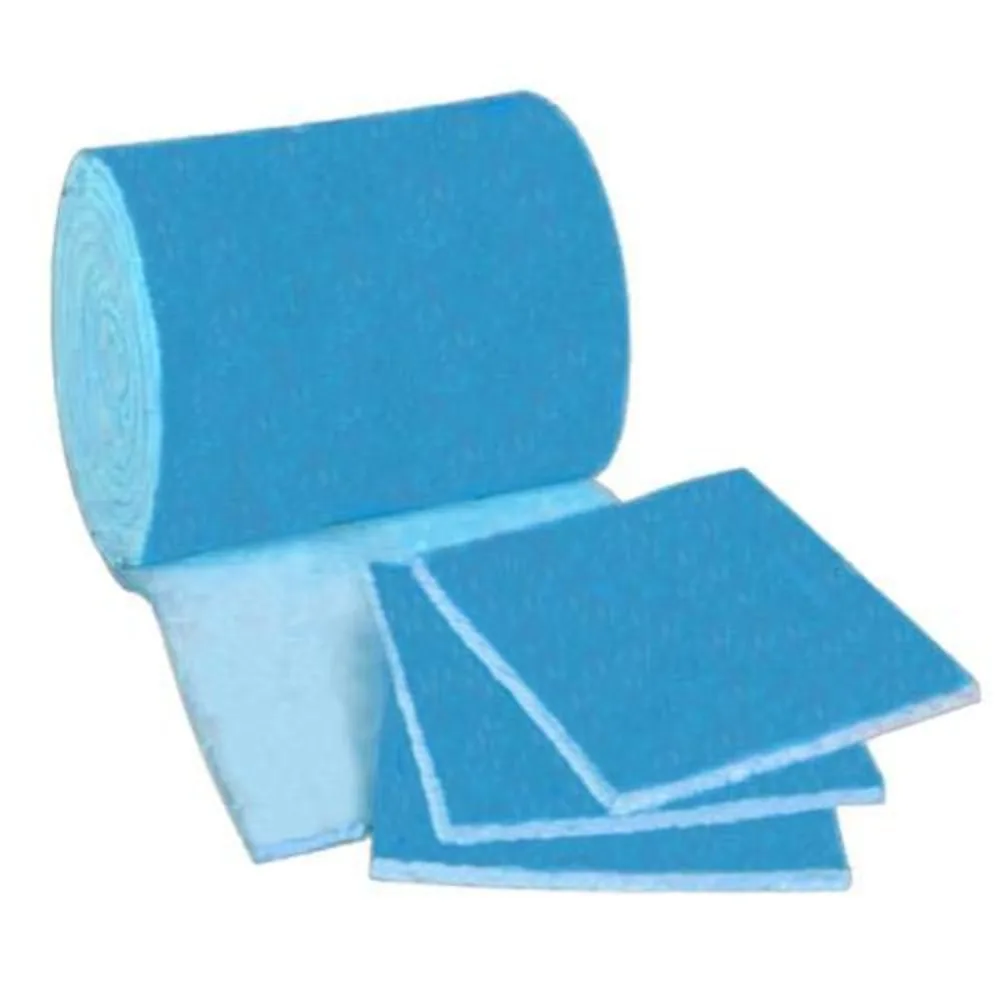 HVAC/Air Filter Media Roll, Blue/White MERV6 Polyester Media - 1 inch x 24 inch x 24 foot