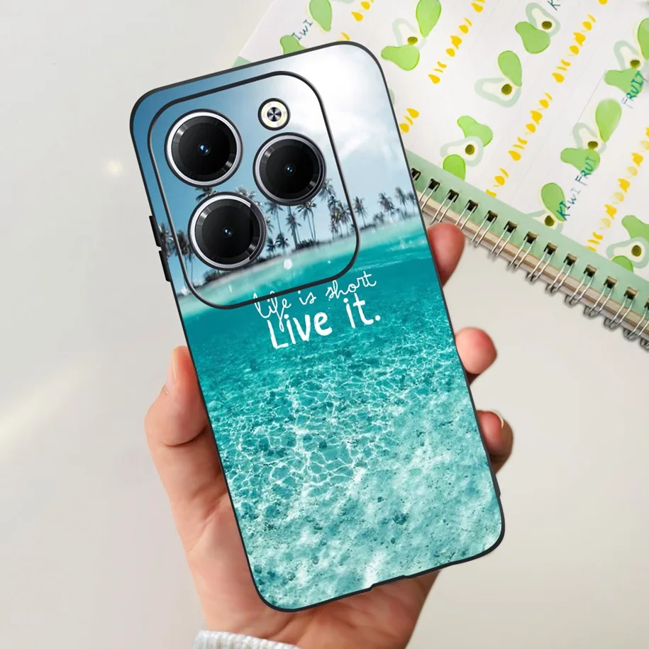 For Infinix Hot 40i / Hot 40 Pro Case Luxury Marble Soft Silicone Shockproof Cover For Infinix Hot 40 4G Cases Hot40 X6836 Funda