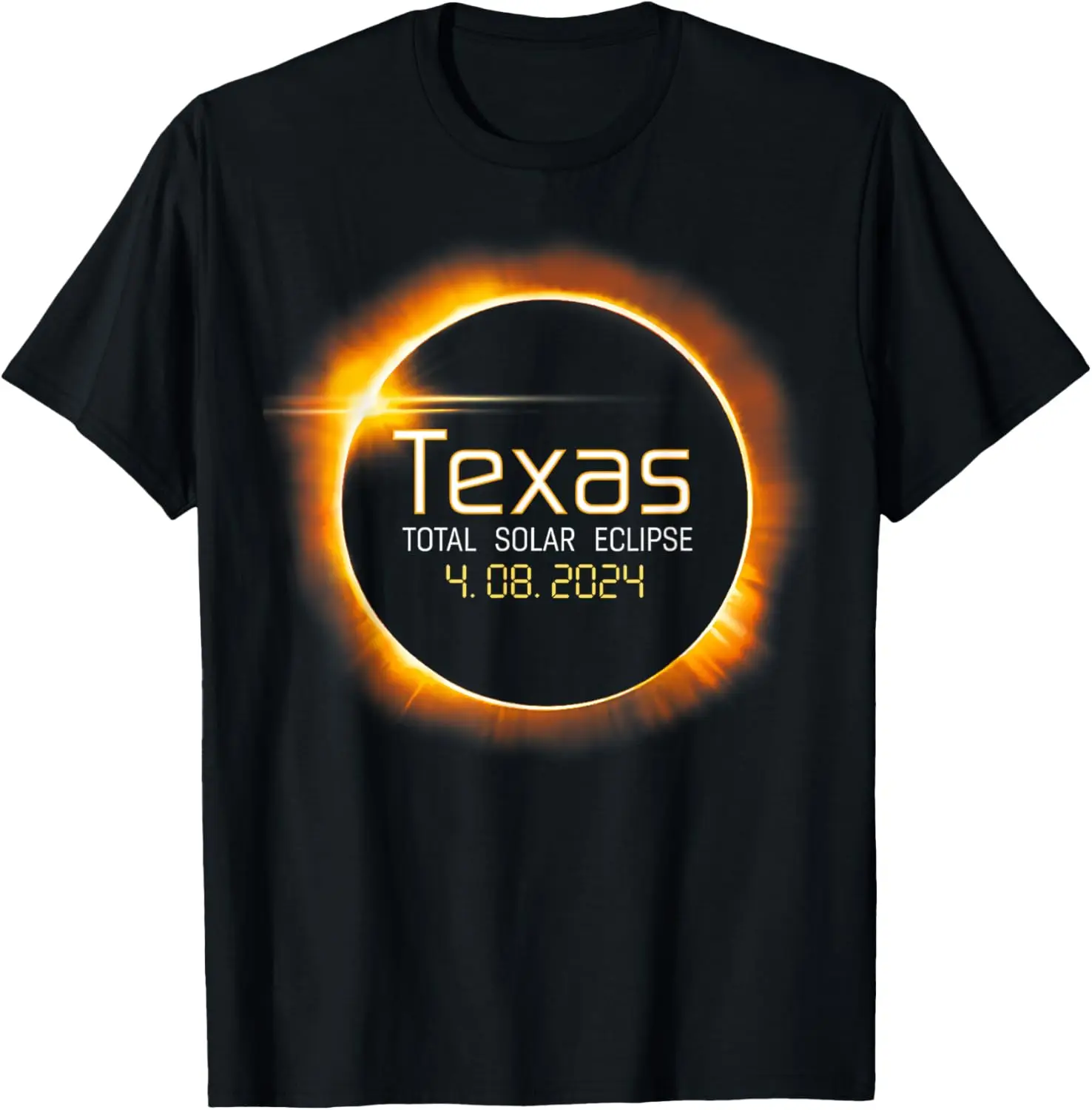 

2024 Solar Eclipse Texas USA Totality T-Shirt