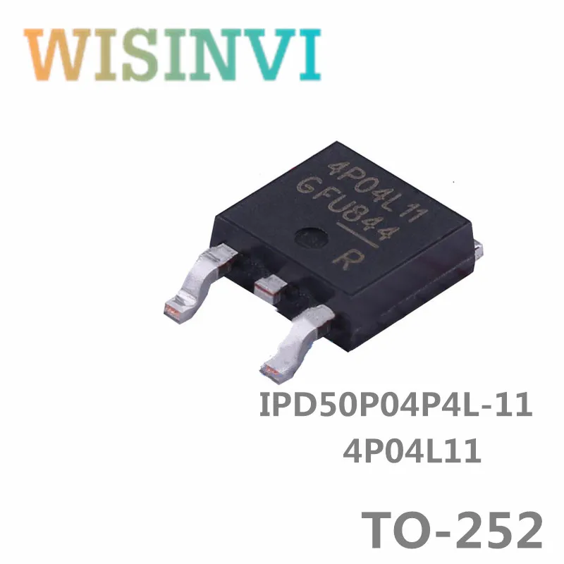 10pcs/lot  IPD50P04P4L-11  4P04L11 Voltage and current：40V 50A  encapsulation：TO-252