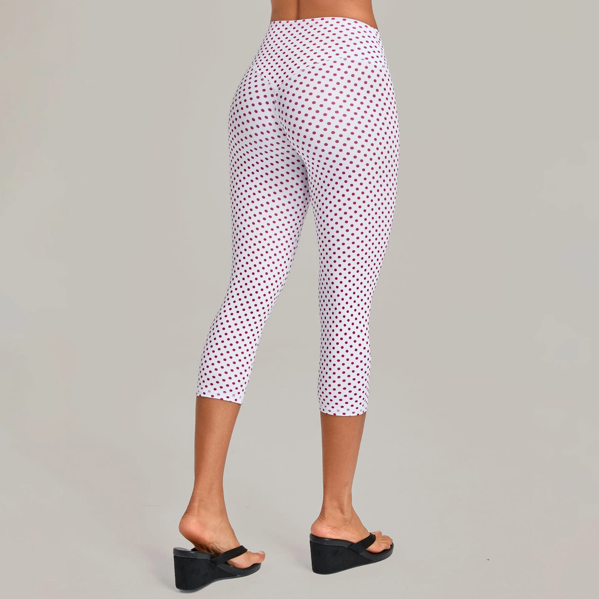 Vintage Print Yoga Shorts High-Waisted Hip-Raise Tight Fit Pilates Gym Sports Leggings Women Cycling Jogging Fitness Yoga Shorts