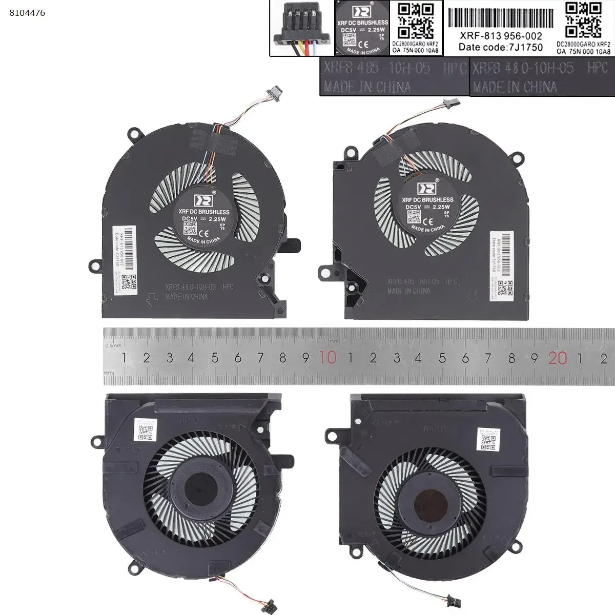 Laptop Cooling Fan for HP OMEN 15-EK EN TPN-Q236 Q238 5V L+R