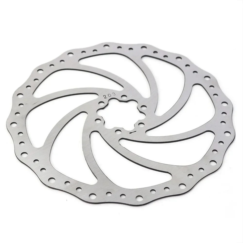 140mm 160mm 180mm 203mm Bike Disc Brake Rotor 6 Bolts Rotor MTB Bicycle Lightweight Stainless Steel Cycling Accessories