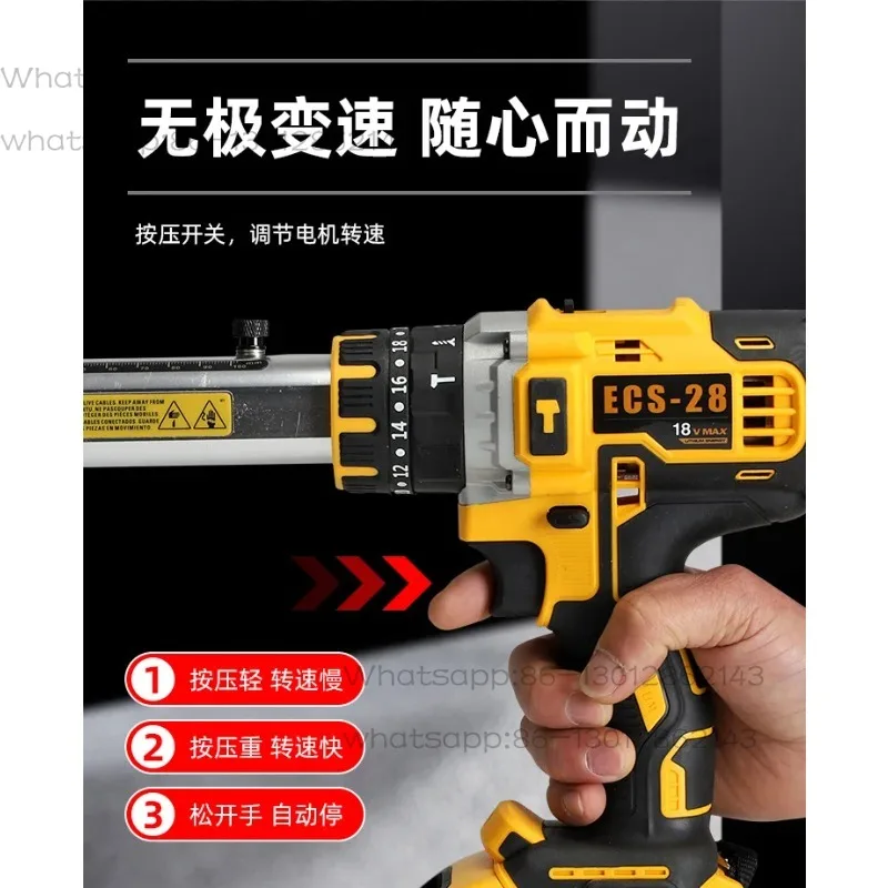 ECS-28 Portable Rechargeable Lithium Battery Wire Stripper, Fast Stripping Tool for Solid Single Strand Wire