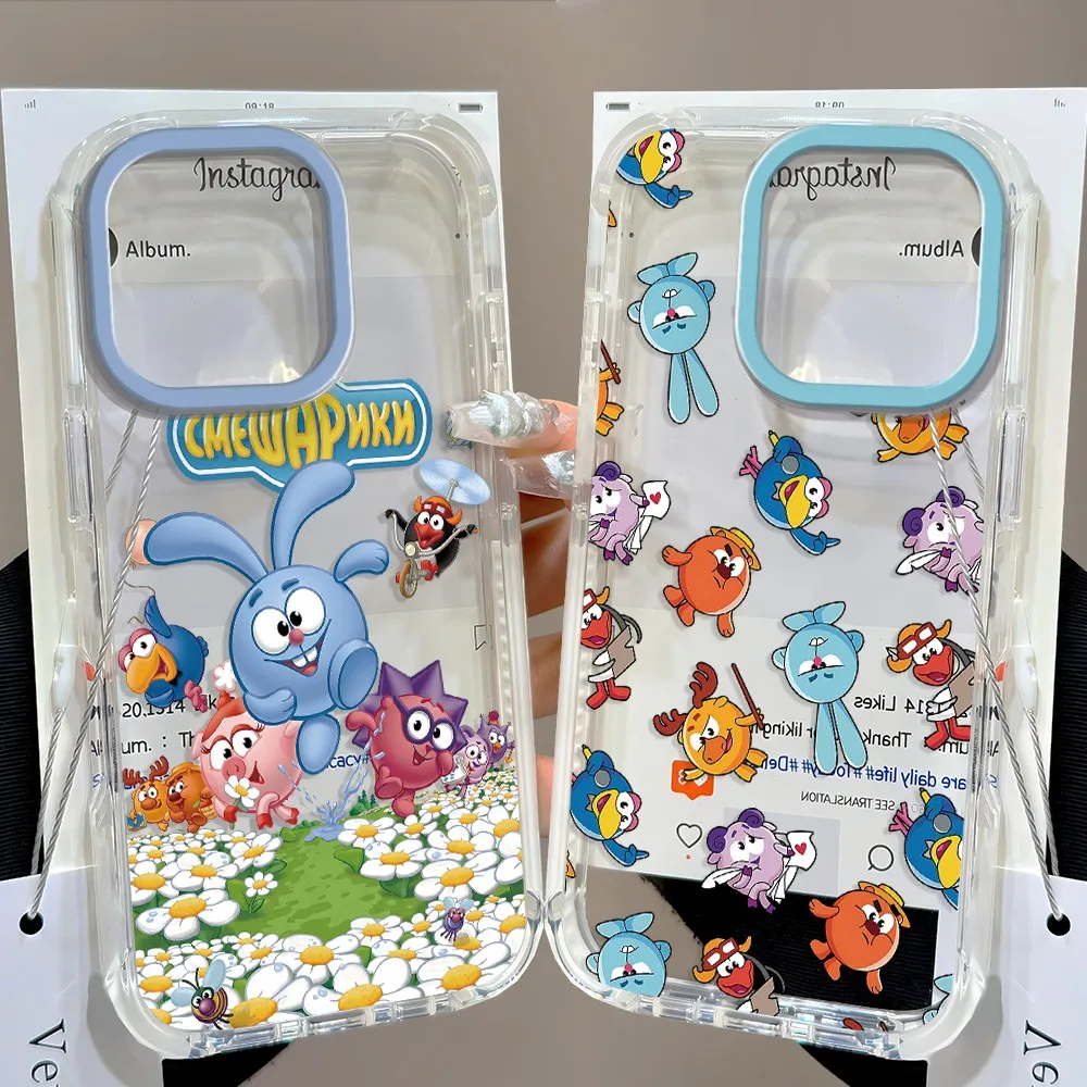 Cute Cartoon Smesharikis New Phone Case For IPhone 18 17e 17 16 16e 15 14 13 12 11 Mini Pro Max X XR XSMax 8 Air Plus Back Cover