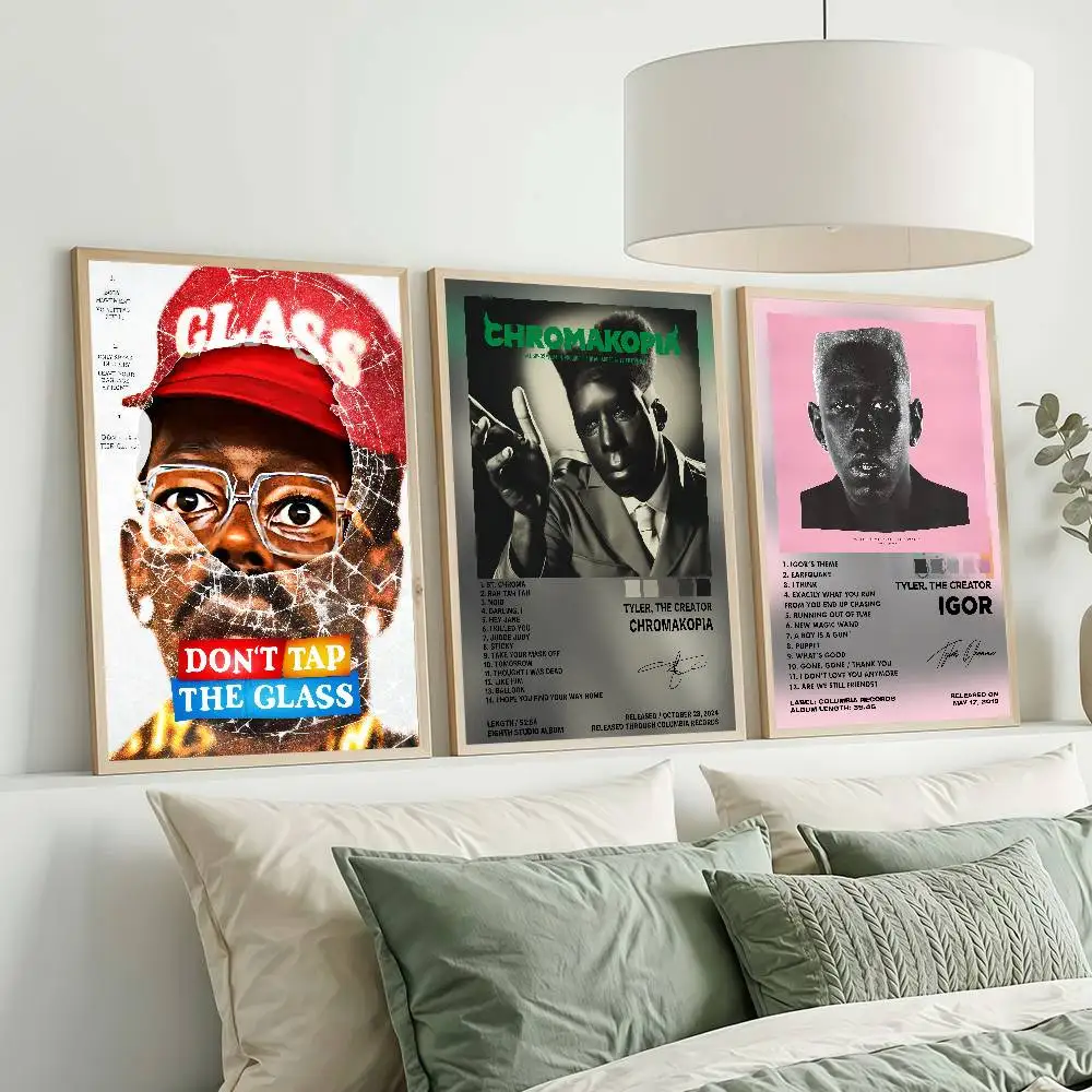 

Постеры с изображением рэпера T-Tyler The C-Creator, настенные украшения для комнат в общежитии, спальни и гостиной, подарок