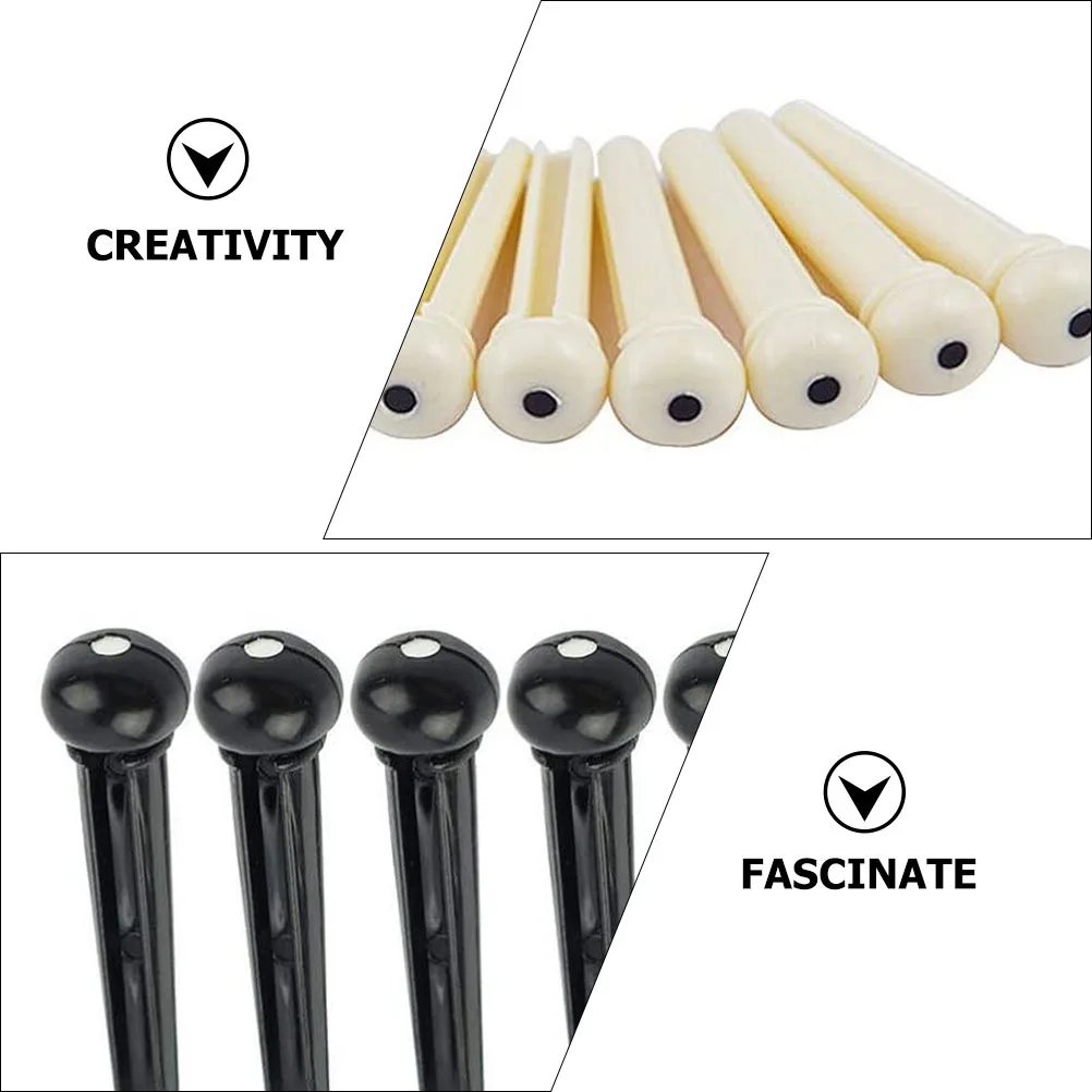 

1 Set Guitar String Pegs Bridge Pin Plastic Replacement Accessories Easy Install Tuning Tool Kit For Acoustic Guitar Maintenance