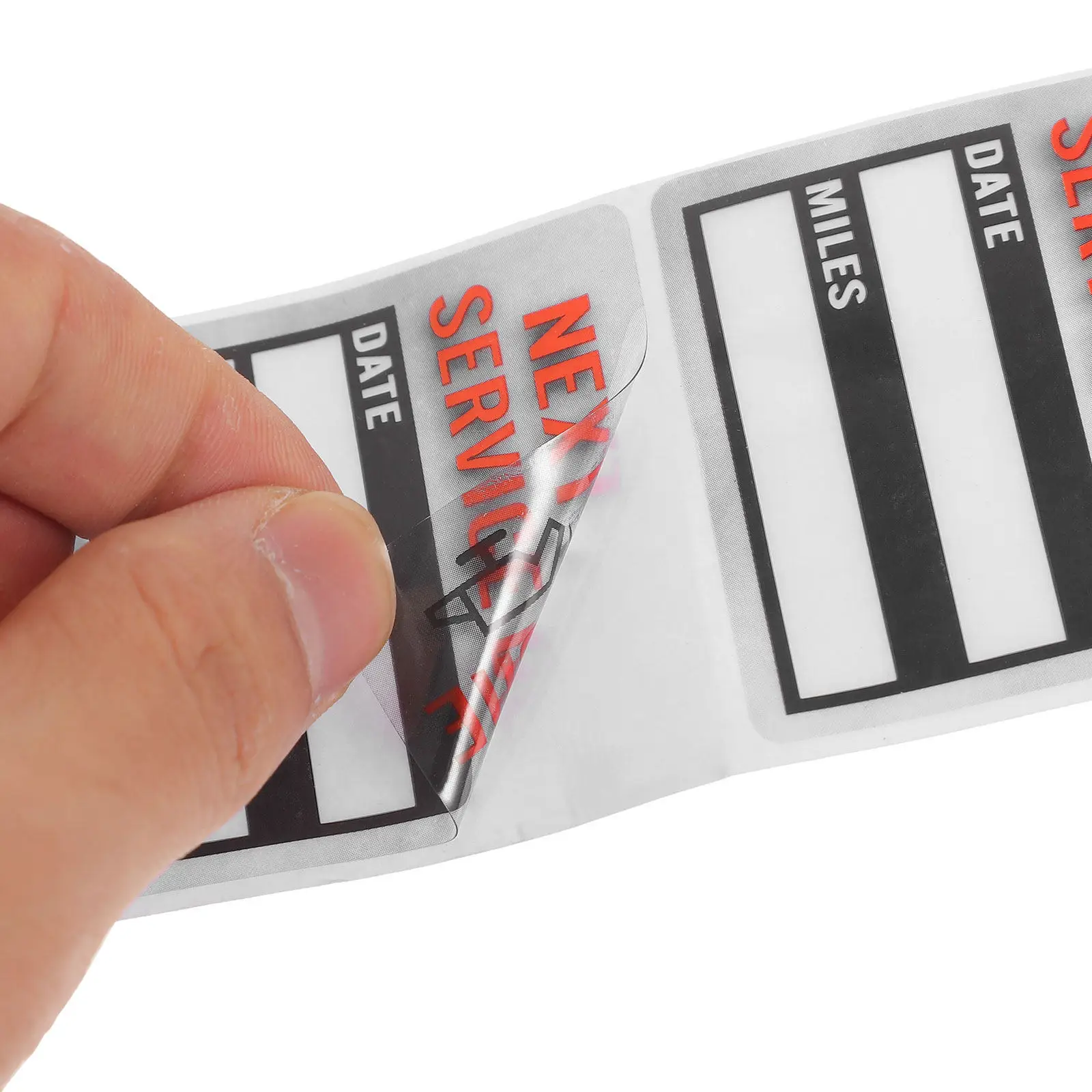 

1pcs 1 Roll Oil Change Stickers Car Maintenance Service Label Removable Adhesive Decal For Vehicle Window Repair Reminder