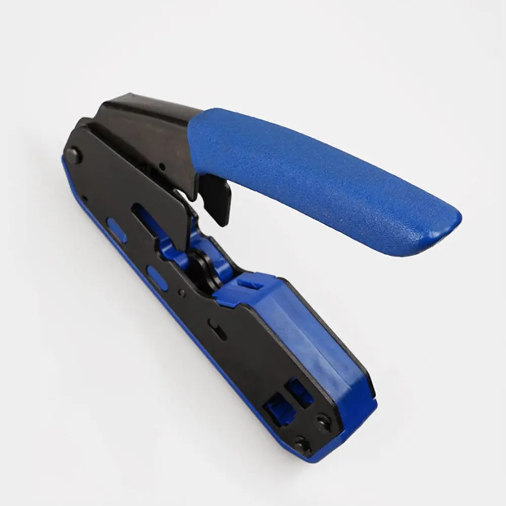 Wire Stripper Cat6a Cat6 Electrical Tool Cable Crimping Cutting Pliers Pass Through Crimper Network Wire Cutter Electrical