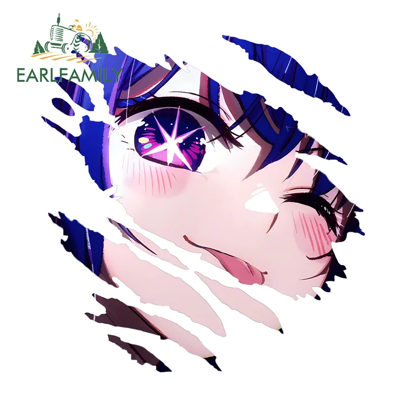

EARLFAMILY Ai Hoshino Tear Car Stickers DIY Anime Characters Motorbike Decal Occlusion Scratch Suitable for Auto Car Accessories