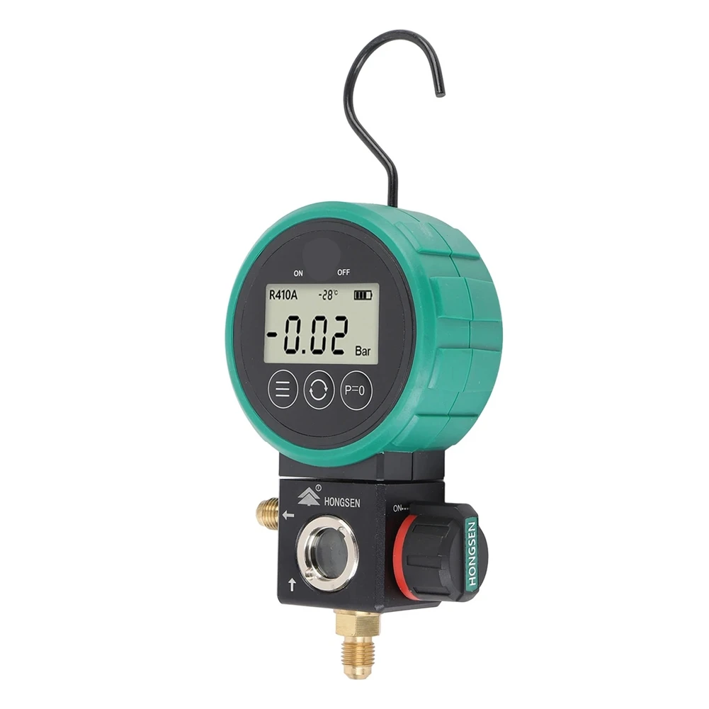 [HOT!A34R】 Digital HVAC Gauge Timed Shutdown Ergonomic Hand Wheel Multifunctional Stable HVAC Vacuum Gauge Tester