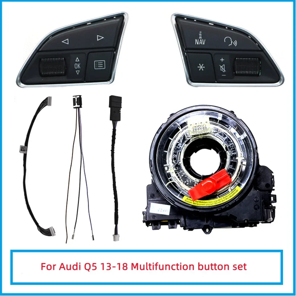 High-profile control button for Audi A3 A4L Q5 Q5L steering wheel multi-function button modification low-profile upgrade