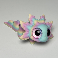 3d Printing Salamander Figures Desktop Ornament Multi-joint Movable Simulation Eyes For Home Accessories Kids Gift Room Decor