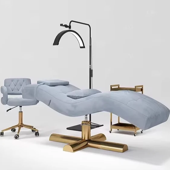 

Modern Luxury Beauty Spa Bed, Foldable Adjustable, For Salon Facial