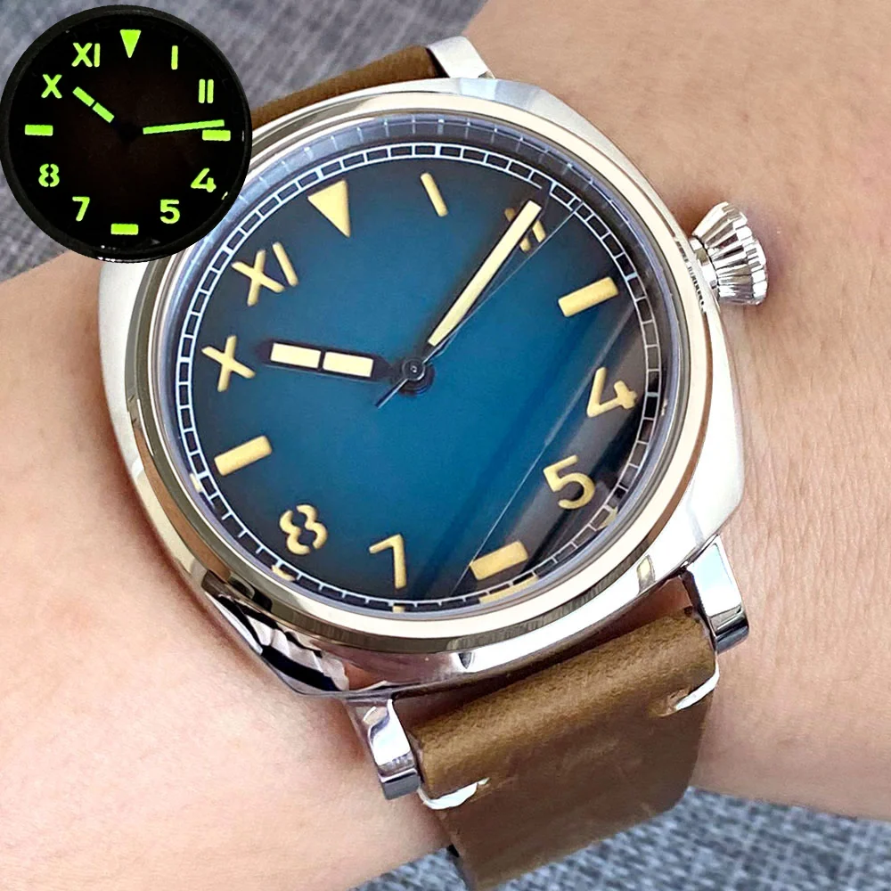 

Lume Vintage Roman Sandwich California Dial20ATM Dive 42MM Square NH35 PT5000 Automatic Men Watch AR Coating Sapphire Glass