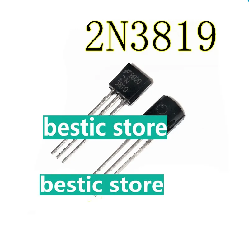 The new 2N3819 FET 100MA/25V 2N 3819 in-line TO-92 has good quality and can be sold directly at a low price TO92