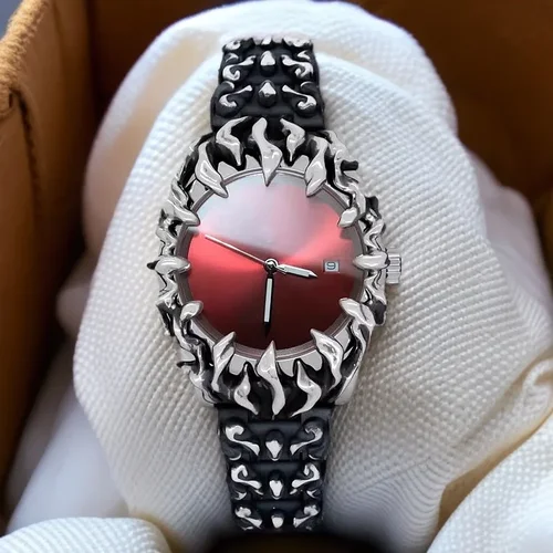 Relojes clásicos Retro con garra estilo alabastro Y2K para hombre, reloj europeo y americano, diseño de nicho Ins avanzado alienígena a la moda