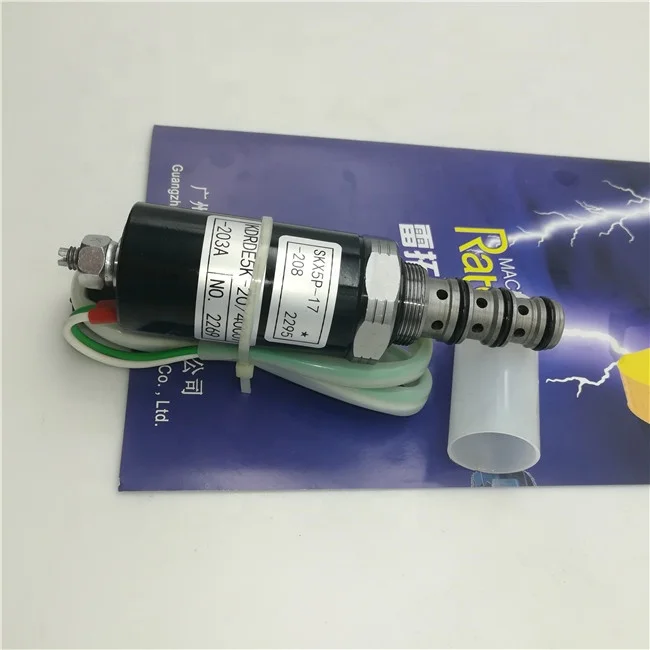 Części do pompy hydrauliczny R210-7 zaworu elektromagnetycznego pompy R215-7 KDRDE5K-20 40C07-109