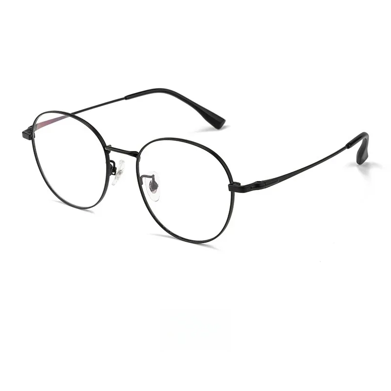 KIZN ريترو مستدير سبائك التيتانيوم الرجال والنساء نظارات صغيرة الوجه خفيفة النظارات الطبية البصرية الإطار 8002B