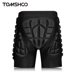 Tomshoo Hip Butt Protective Padded Shorts Armor Hip Safe Shorts Snowboarding Skating Skiing Ride Hip Protection Shorts Men Women