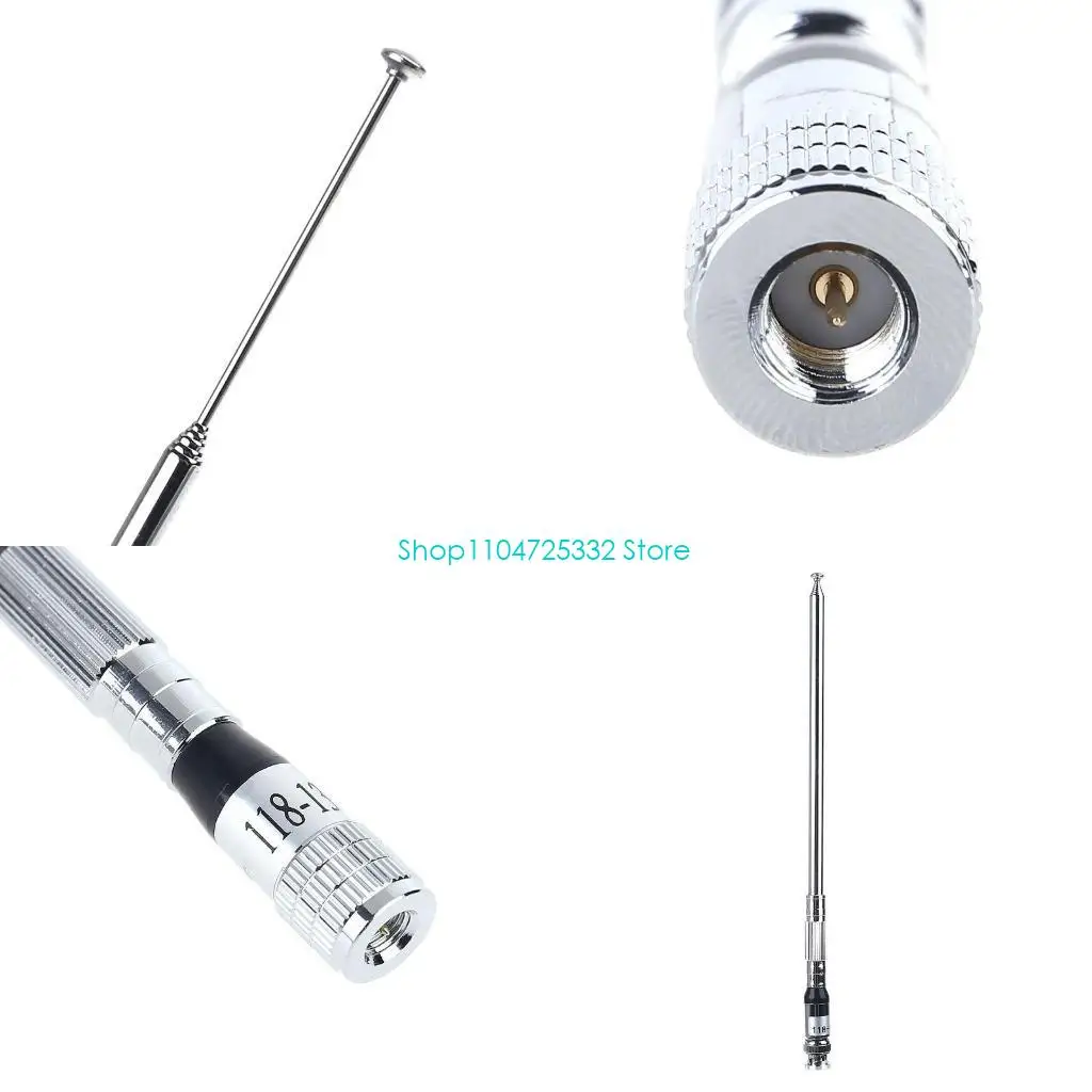 P5EA Telescopic Antenna Multiple Uses 118Mhz-136MHz Replacement for Airband Radio