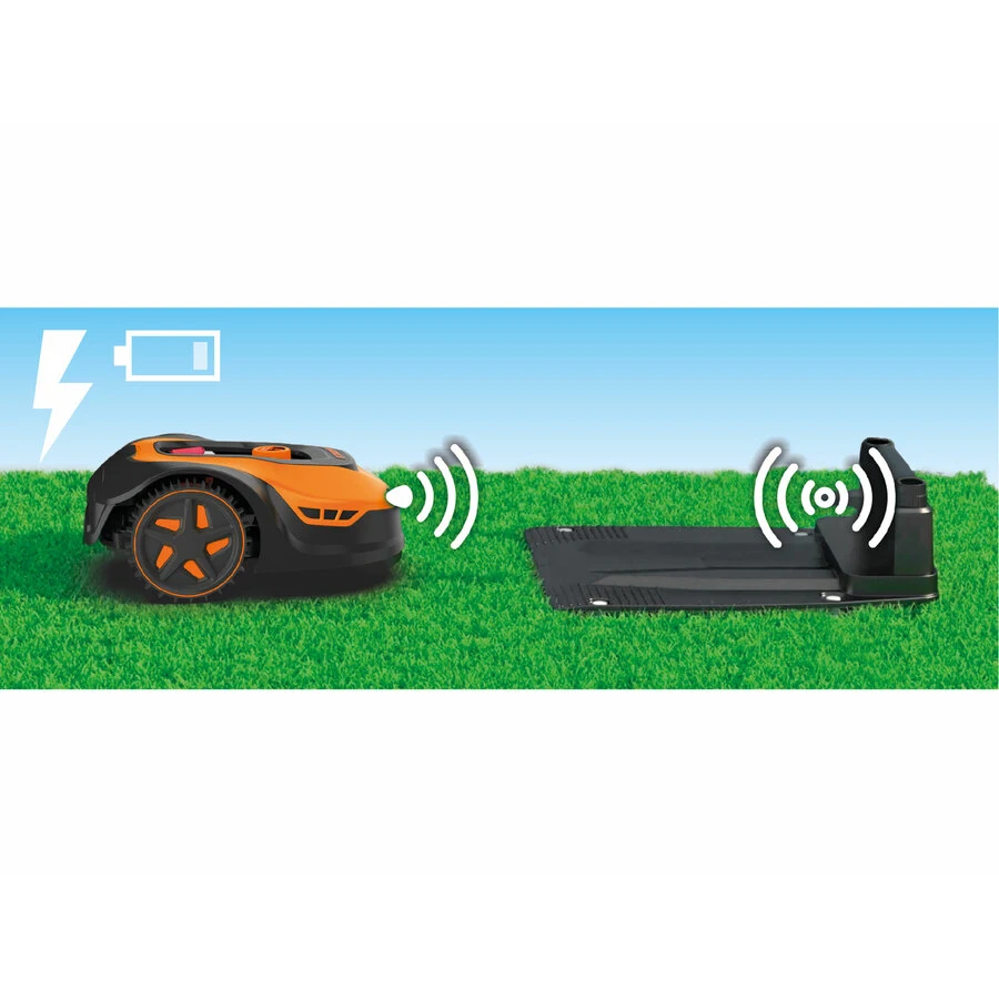 8895651 EXTOL Cordless Battery Operated Automatic Remote Control Lawnmower ic Lawn Mover for 900 M2