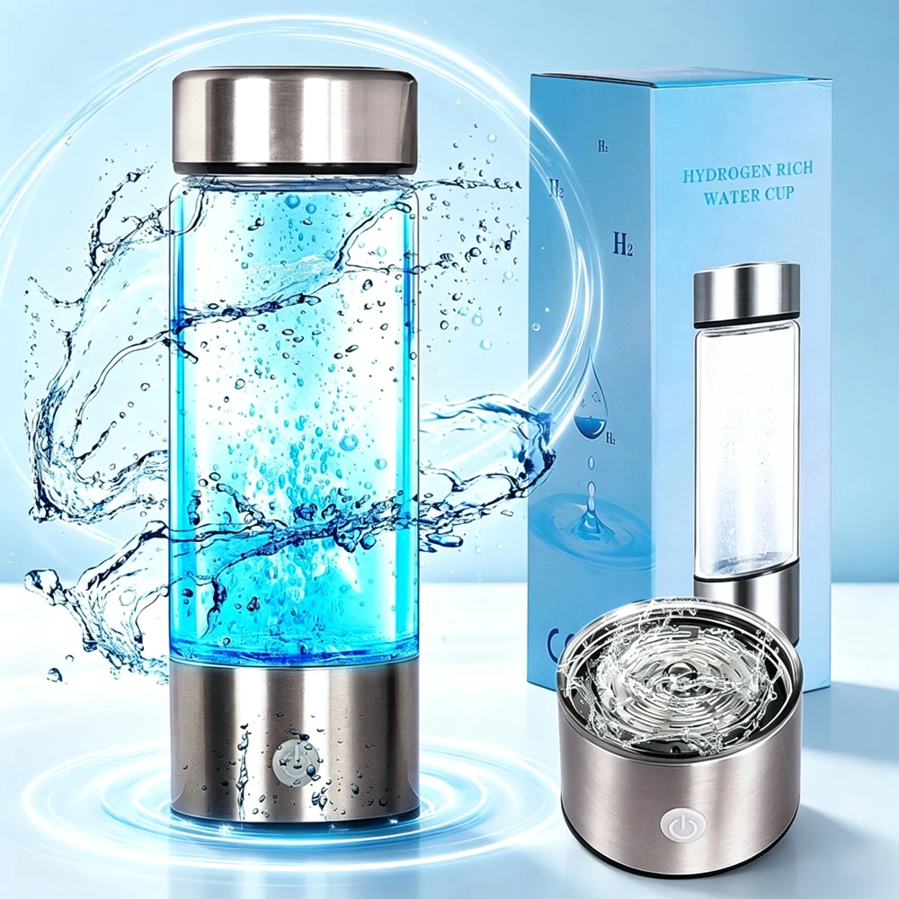 Bottiglia generatrice di acqua idrogenata, prestazioni elevate, super antiossidante, tazza per acqua ricca di idrogeno, dispositivo per la produzione di acqua alcalina, bottiglia ionizzatrice,