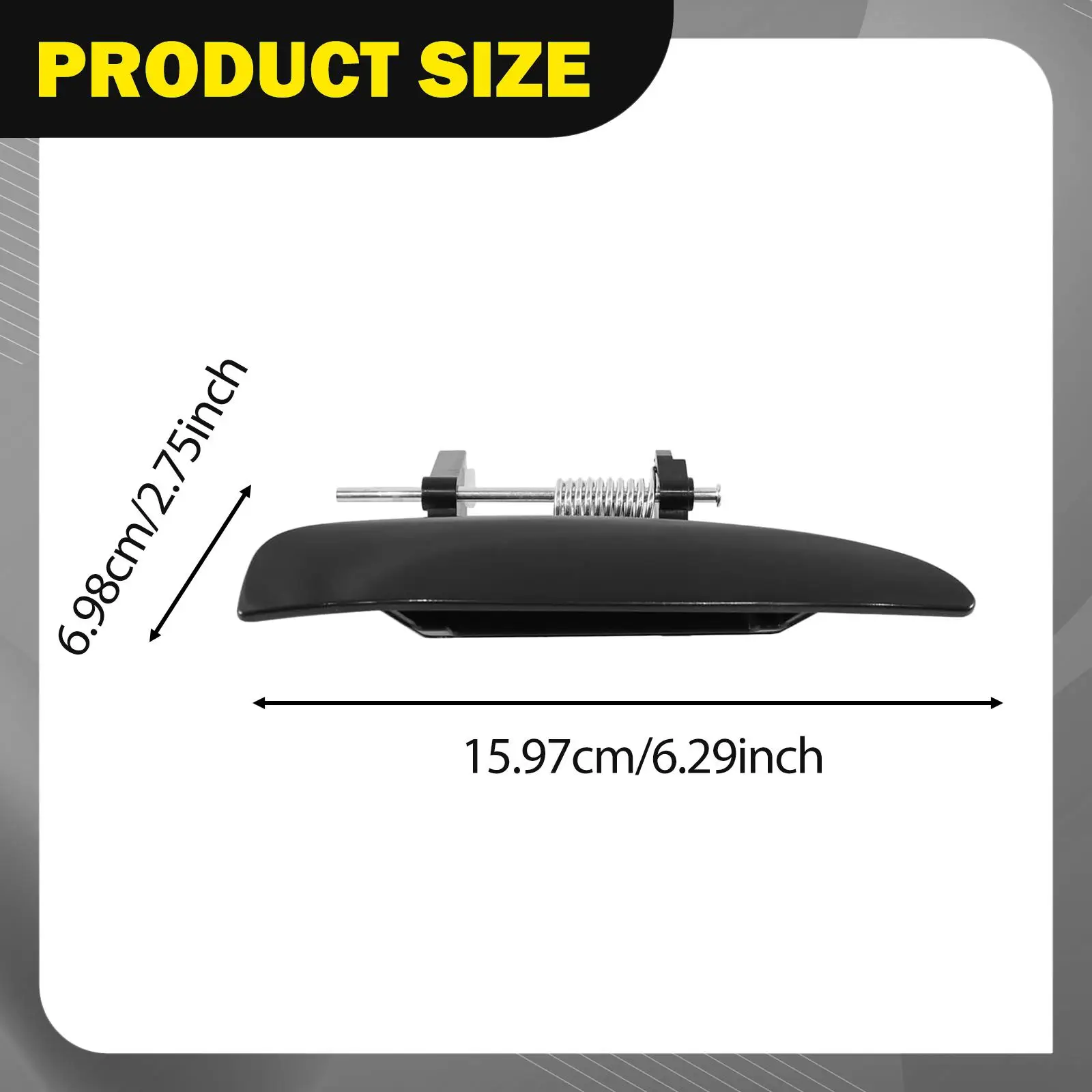 

Replacement Car Door Handle Exterior Black Metal Durable Accessories Easy Installation for Acura Integra 1994-2001