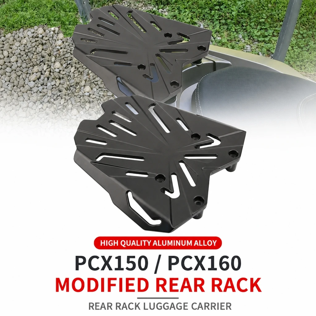 Motorcycle Rear Luggage Shelf Tail Box Mount Holder Non-Destructive Installation for PCX150 PCX160 Modified Accessories