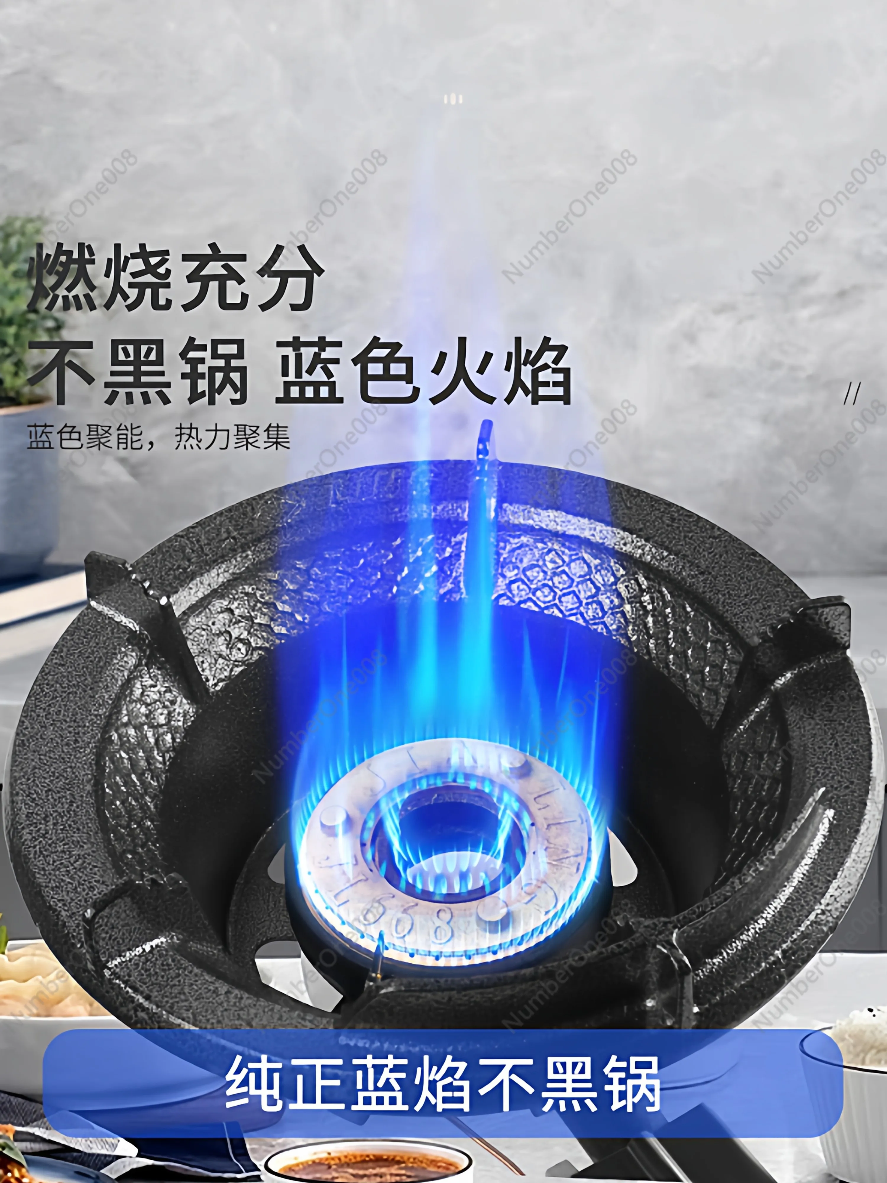 Commercial High Power Gas Stove Single Burner Restaurant Catering Portable Fast Cooker Medium High Pressure Banquet Range