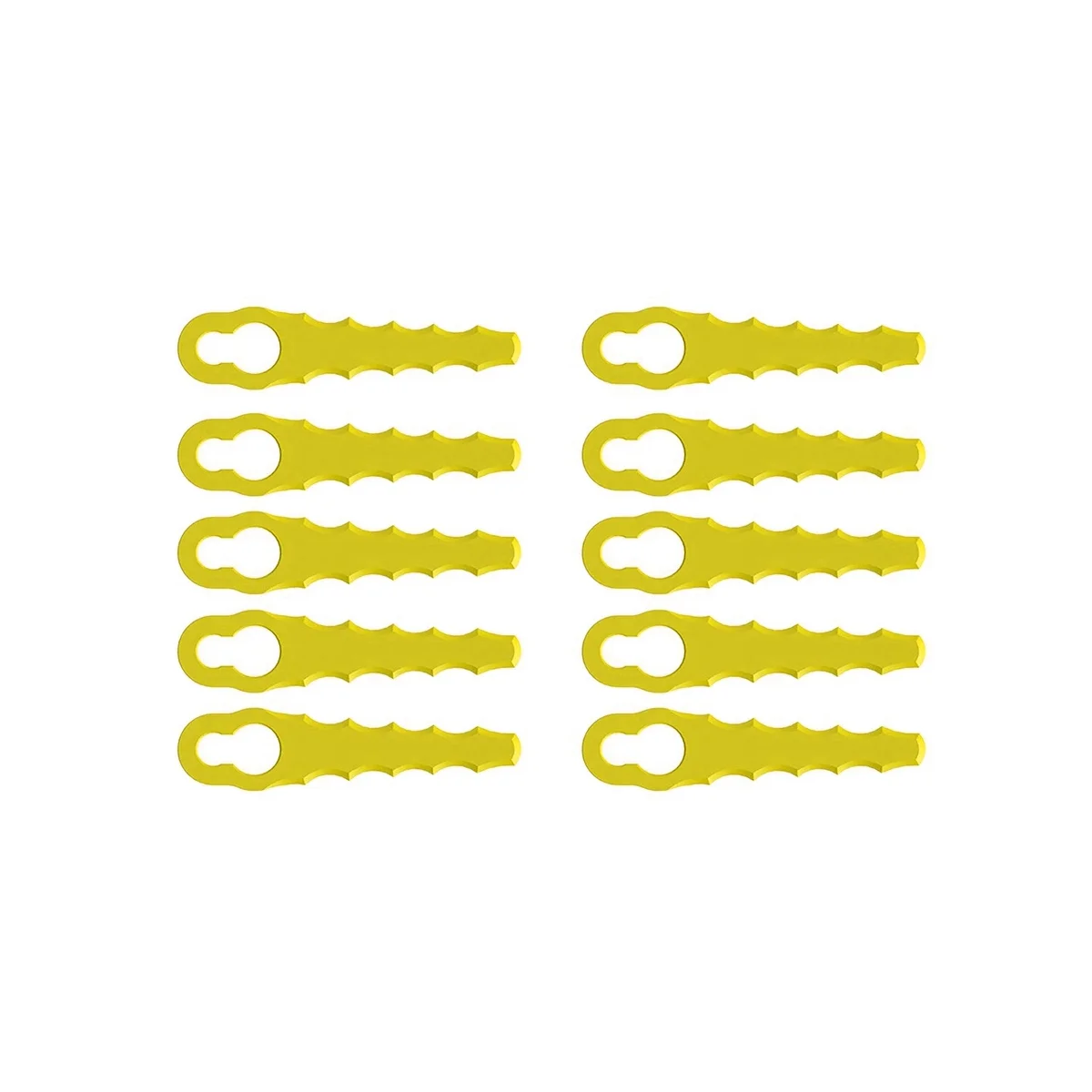 10 шт. пластиковых лезвий для зубчатых двойных головок лезвий-подходит для триммеров Rac155 и детской кромки и лезвий