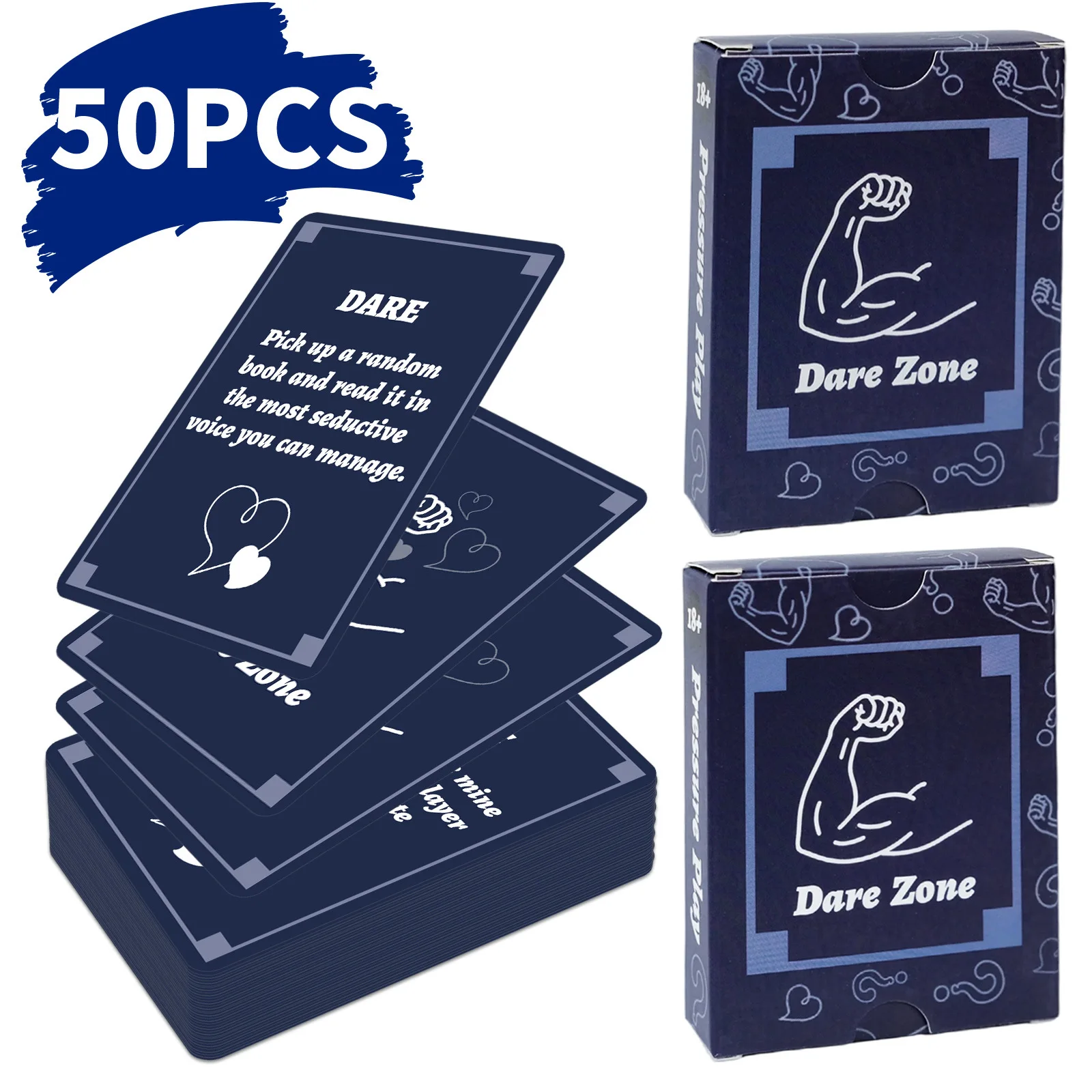 50pcs Interactive Board Game Cards Designed for Parties Social Gatherings Featuring Truth or Dare Challenge Prompt Playing Cards