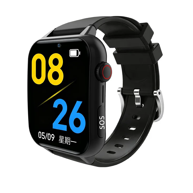 Cross-Border Smartwatch for Elderly with Removable SIM Card Anti-Loss Tracking GPS Curved Screen Wristband