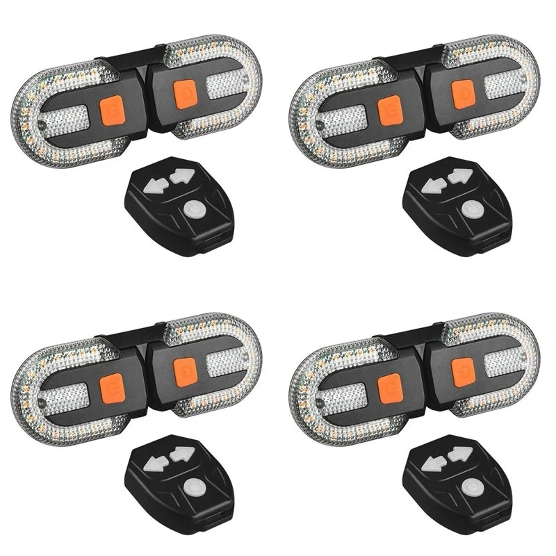 CGDS-4X New Smart Bike Light Set USB Rechargeable Bicycle Turn Lamp Cycling Lantern MTB Accessories LED Tail Light