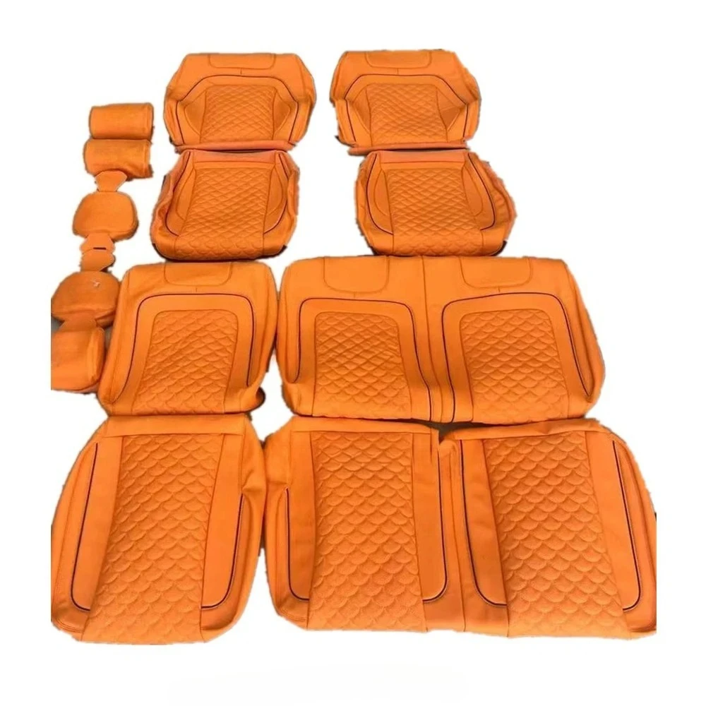 Factory Wholesale Luxury Car Seat Cover Using Genuine / Cowhide /Microfiber Leather Customize Pattern for G Class W463 W464