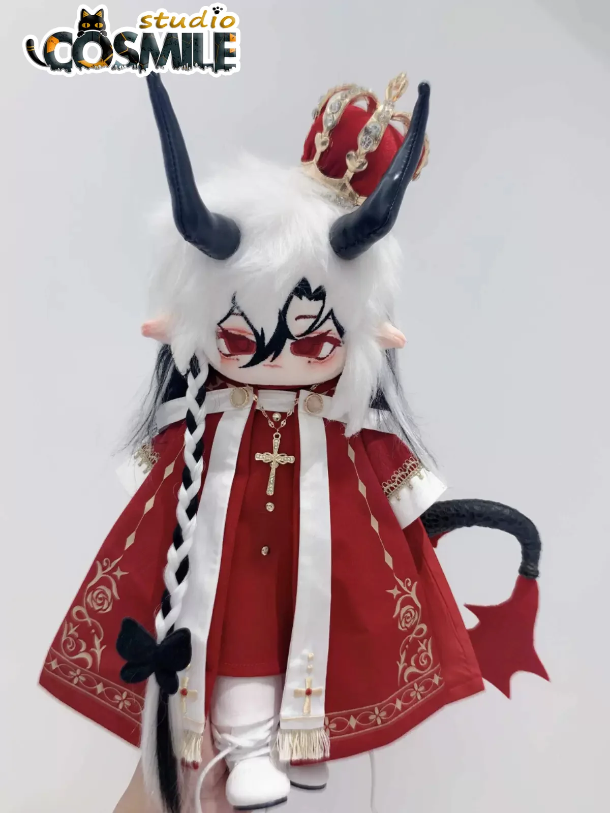 Knight Red Pope Church Priest Devil Prince Costume Stuffed 30cm Plush Dol Accessories Doll\'s Clothes KN Dec