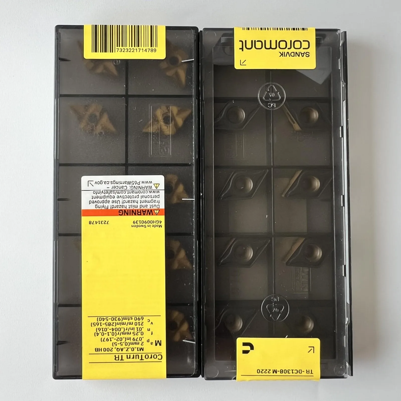 SANDVIK / TR-DC1308-M 2220 / شفرة سبائك الصلب السويدية الأصلية 10 قطع