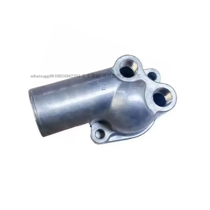 Para HITACHI ZX ZAX 60 70 ISUZU 4JG1 base del termostato del motor boca del tubo de agua base de aluminio accesorios de excavadora