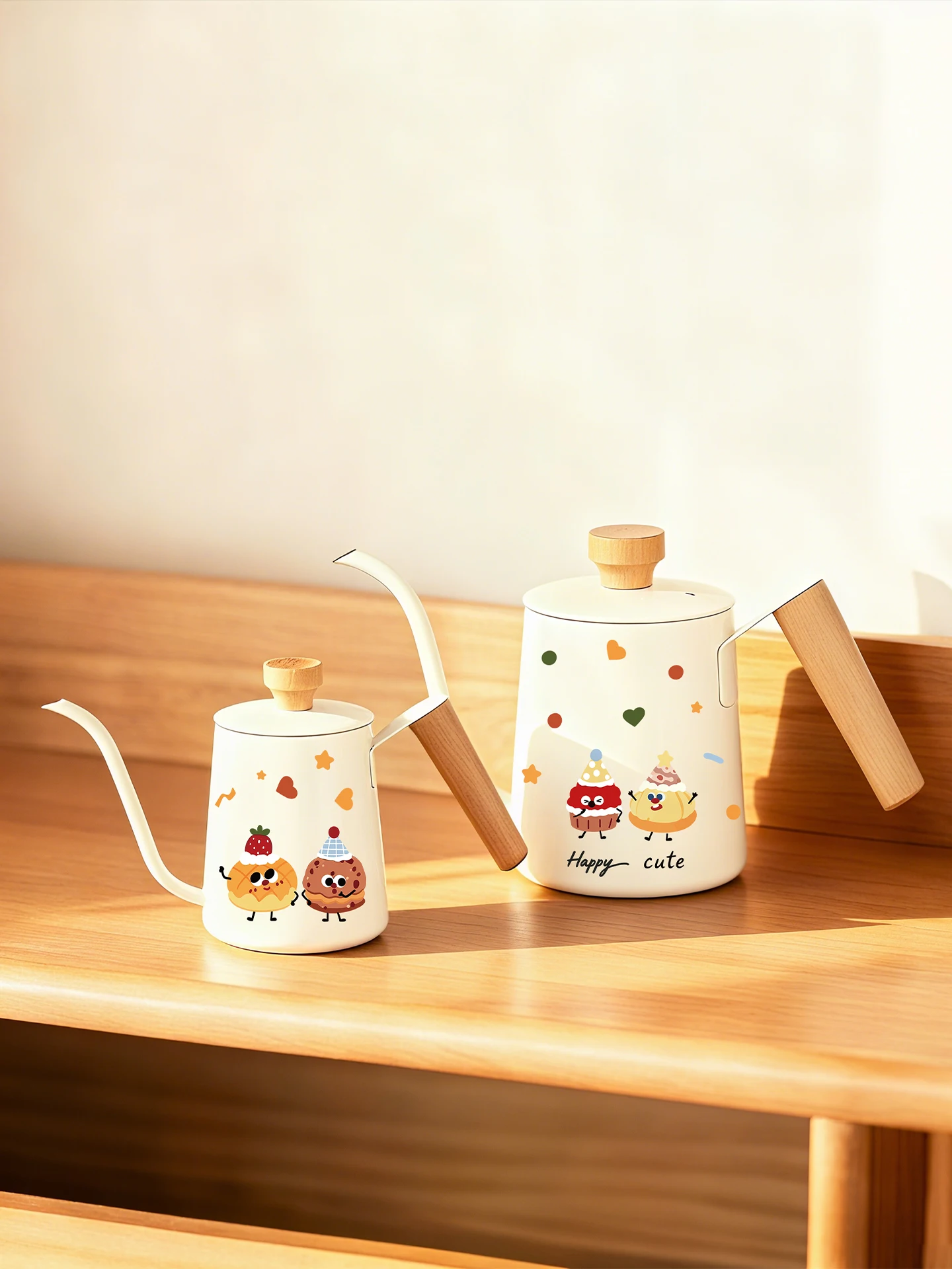 

Кофейник-фильтр Jojos L PDTZ ручной работы, набор для заваривания кофе из нержавеющей стали с мультяшным дизайном, для приготовления кофе